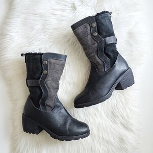 EMU Australia Perisher Merino Wool Lining, Leather Women's Winter Boots Size 10M